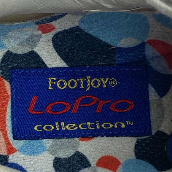 Footjoy LoPro Lace Up Athletic Golf Shoe Womens Size 7 97208 White Tan Leather - Picture 9 of 9